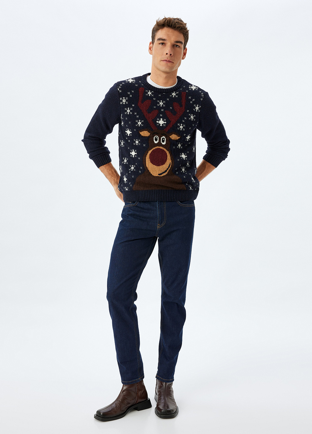 Темно-синій зимовий джемпер джемпер KOTON