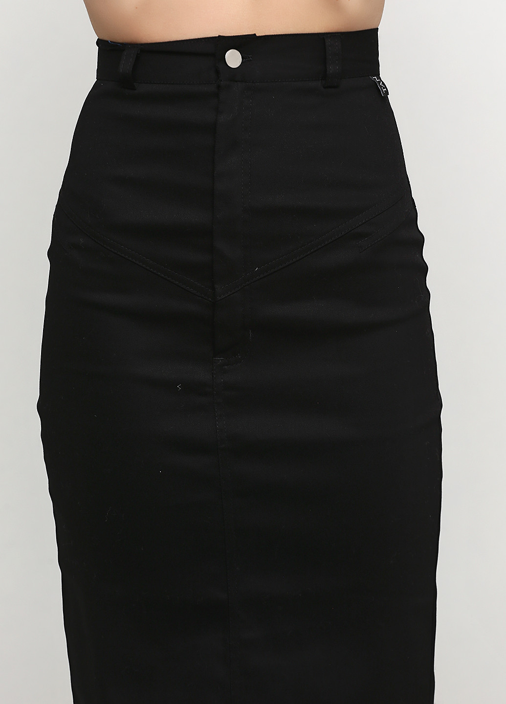 Черная джинсовая однотонная юбка Andre Tan карандаш