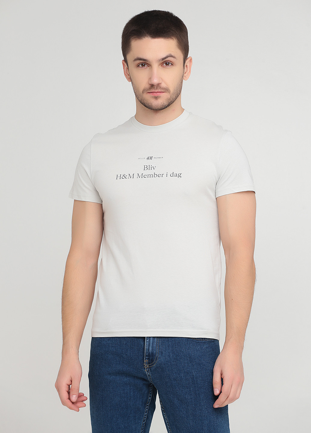 Світло-сіра футболка H&M