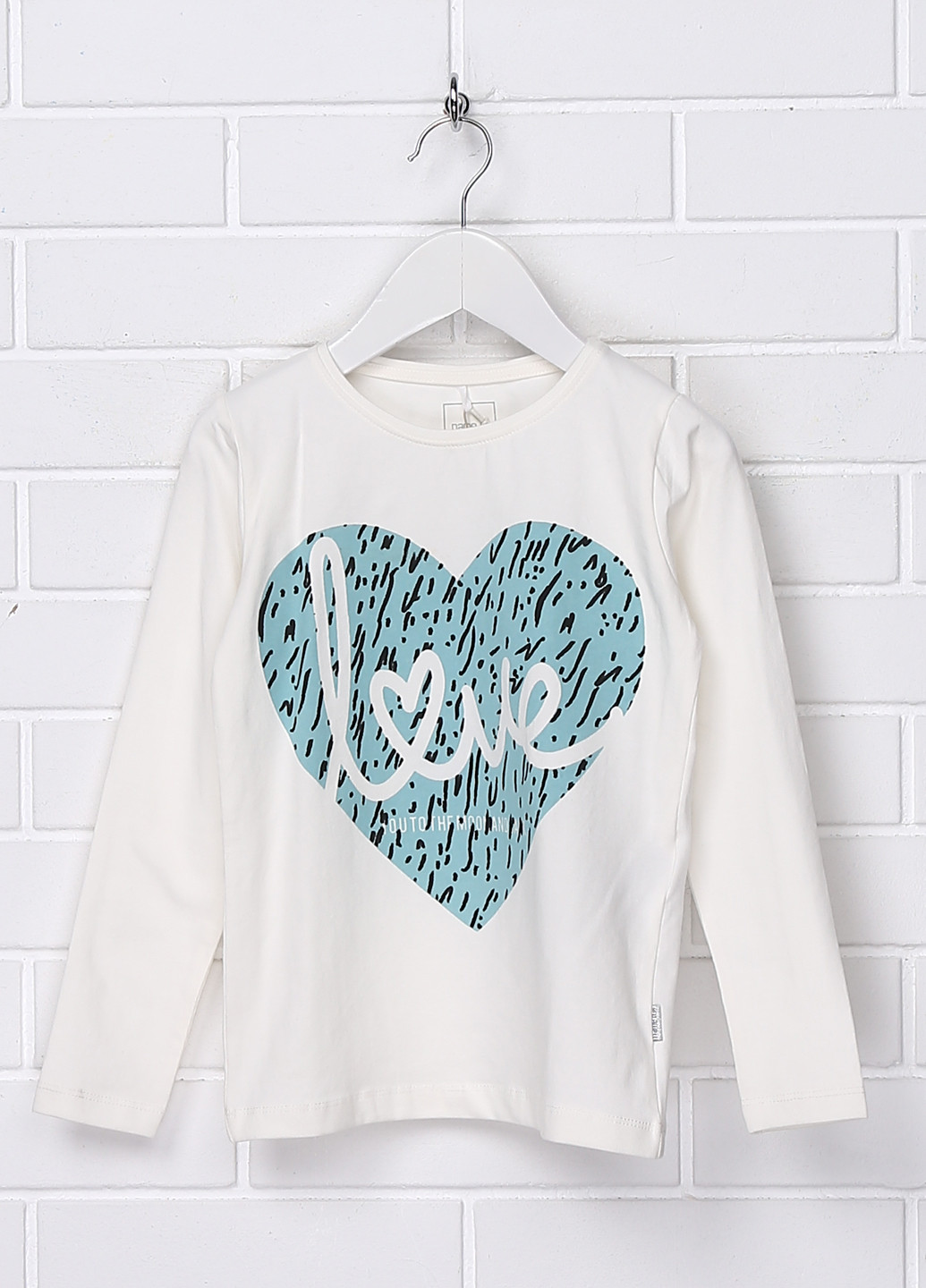 Молочный демисезонный кэжуал лонгслив Name it