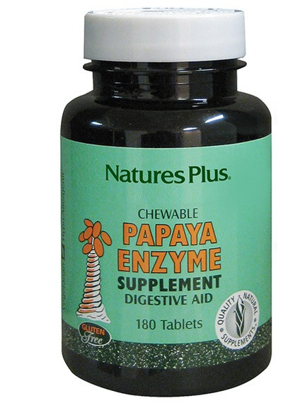 Ферменты Папаи,, 180 жевательных таблеток Natures Plus (228293329)