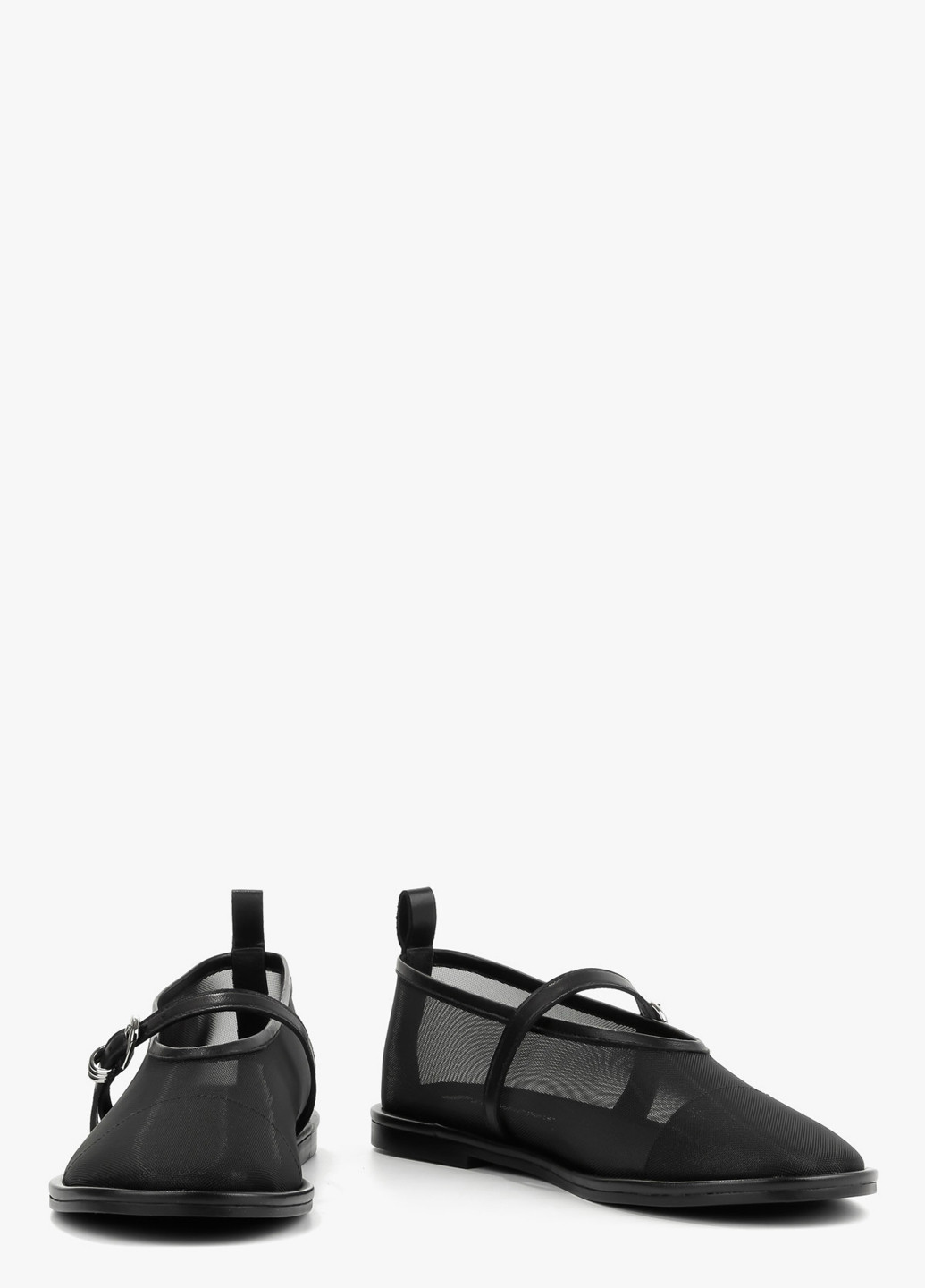 Жіночі балетки Le'BERDES | чорні однотонні перфорація текстиль (328003889)