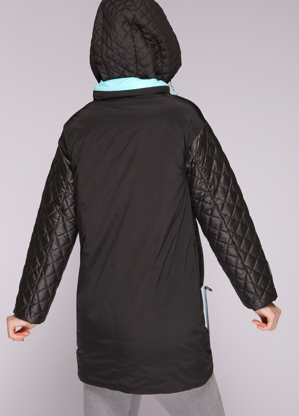 Чорна демісезонна куртка 6817-009 xl чорний (2000903933564) Towmy