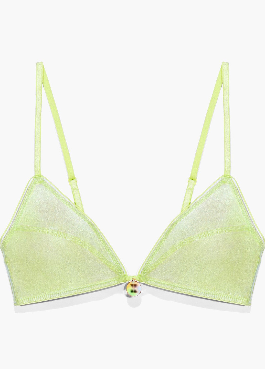 Салатовий бюстгальтер Savage X Fenty без кісточок нейлон