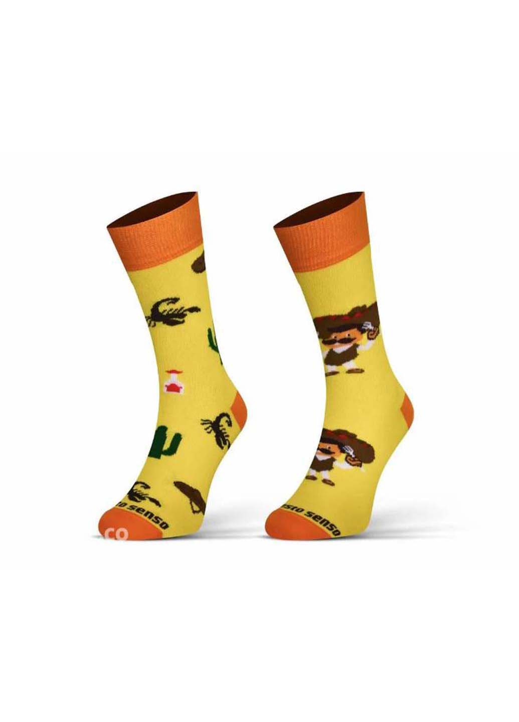 Шкарпетки Mexico Sesto Senso жовті кежуали