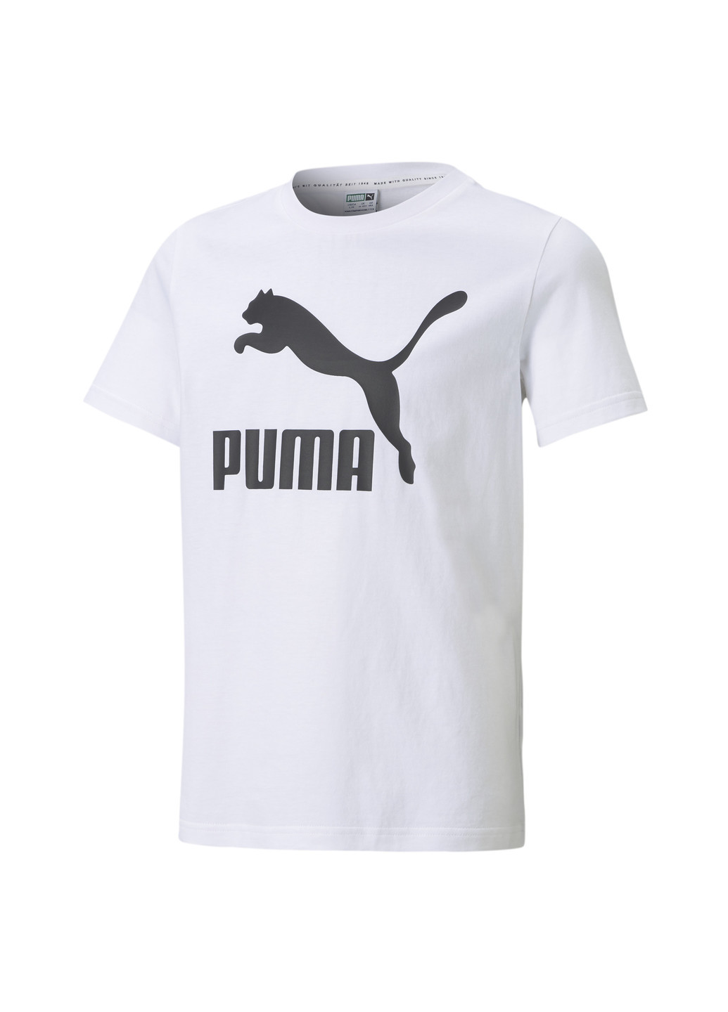 Белая демисезонная детская футболка classics b youth tee Puma