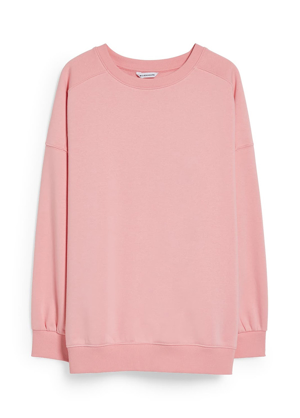 Розовый свитшот C&A однотонный без декора (322987271)