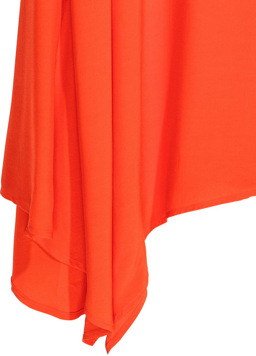 Оранжевое кэжуал платье а-силуэт H&M однотонное
