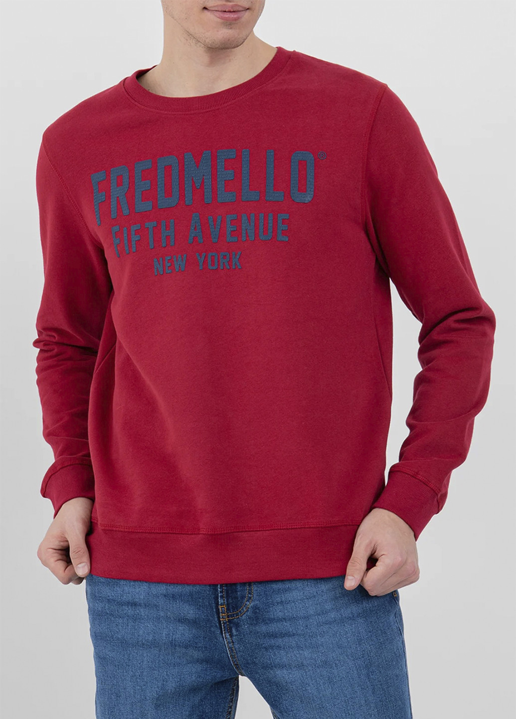 Бордовый демисезонный джемпер Fred Mello