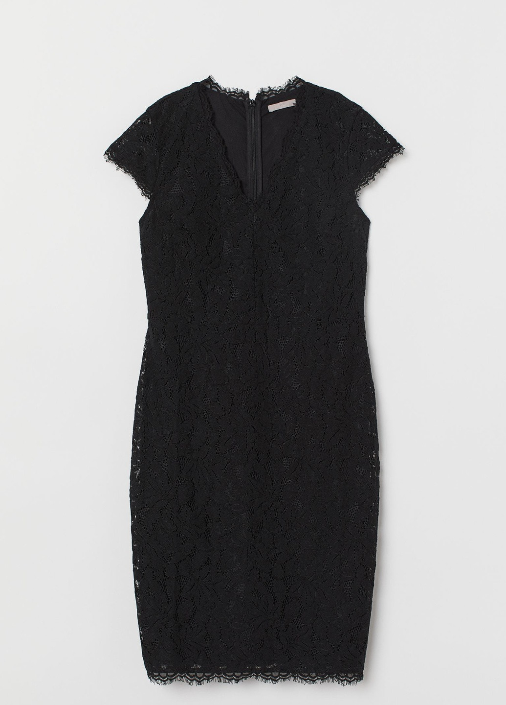 Черное кэжуал платье H&M однотонное