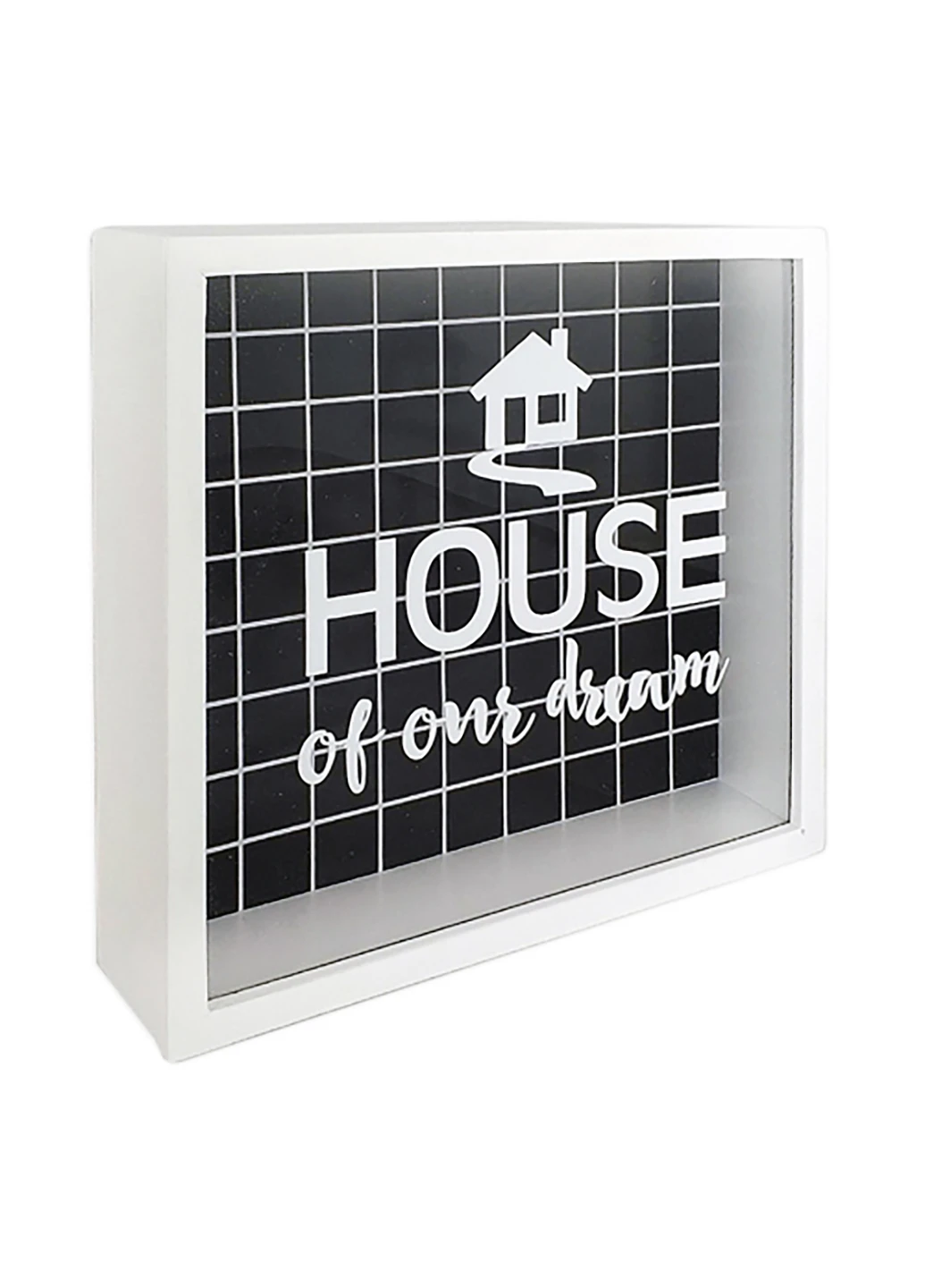 Деревянная копилка для денег House of our dream 22х22х5 см Presentville (253065708)