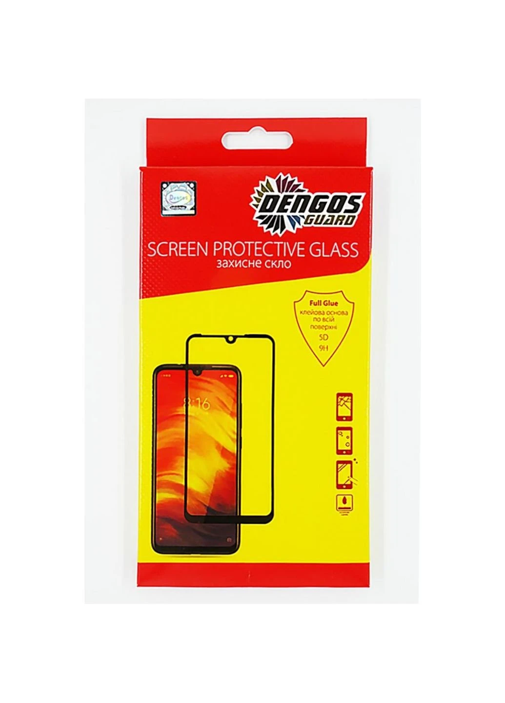 Скло захисне Full Glue Huawei Nova 5T (black) (TGFG-101) DENGOS (252370798)