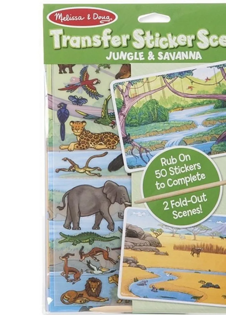 Набор для творчества Переводные наклейки Джунгли и Саванна (MD9532) Melissa&Doug (202365729)