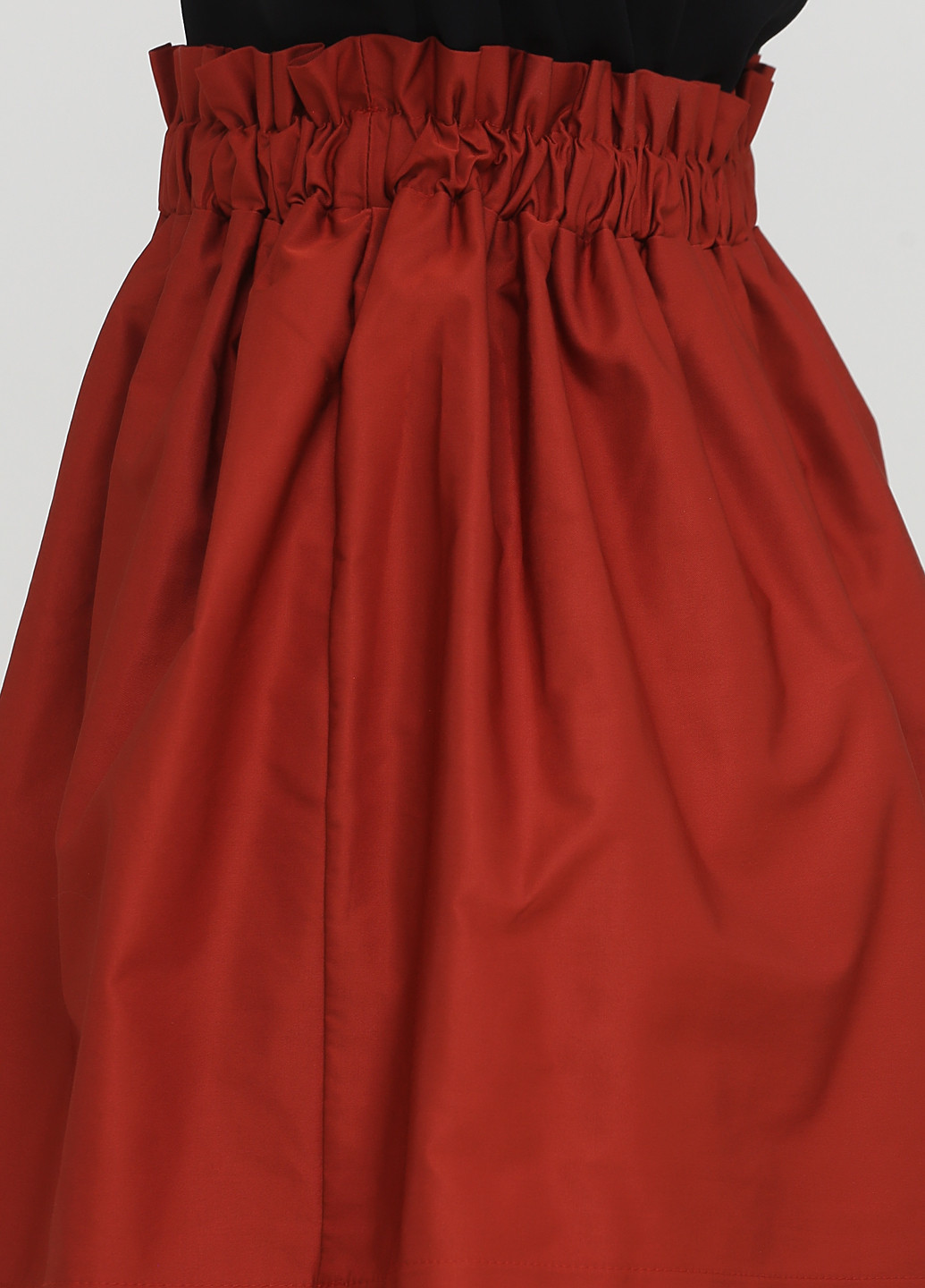 Терракотовая кэжуал однотонная юбка Zara клешированная