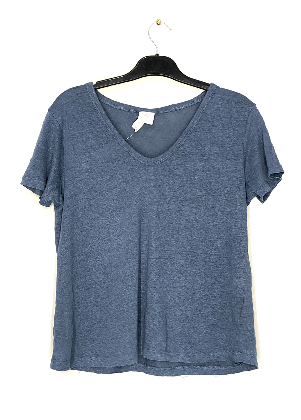Серо-синяя летняя футболка H&M