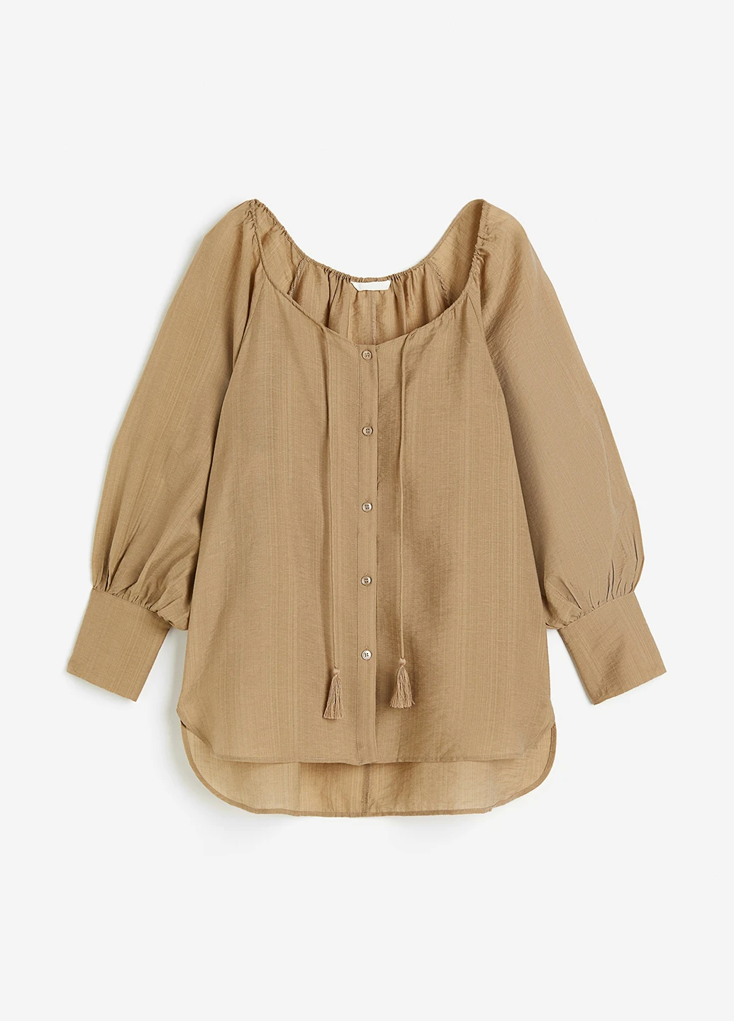 Темно-бежева блуза H&M