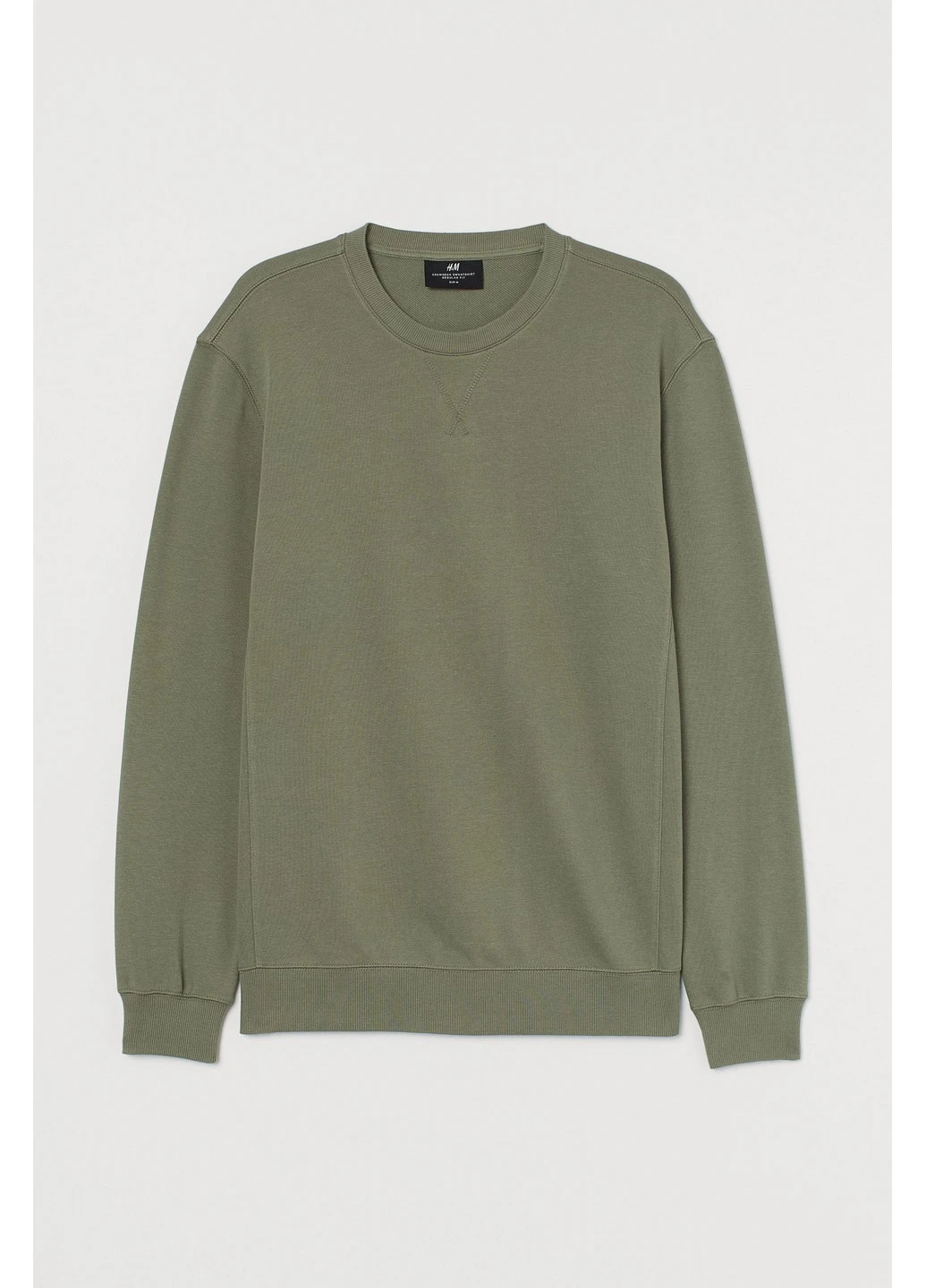Хакі світшот H&M однотонний (216102439)