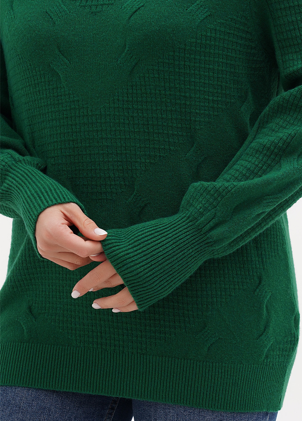 Зелений демісезонний светр Anne