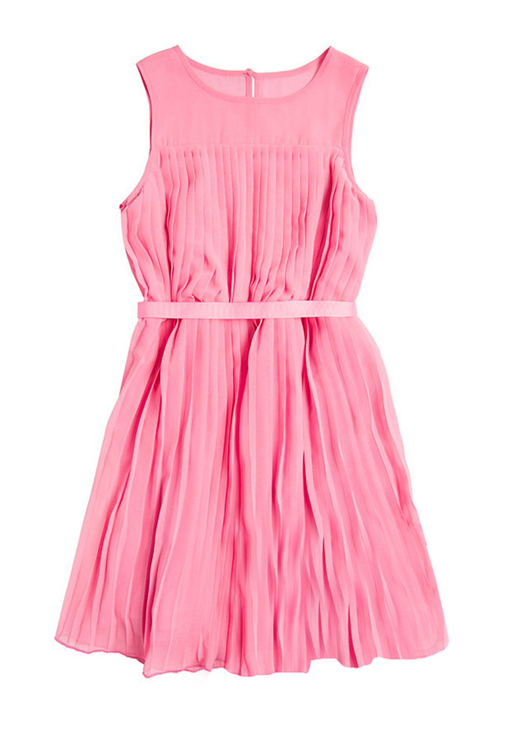 Розовое кэжуал платье клеш, плиссированное Cool Club by SMYK однотонное