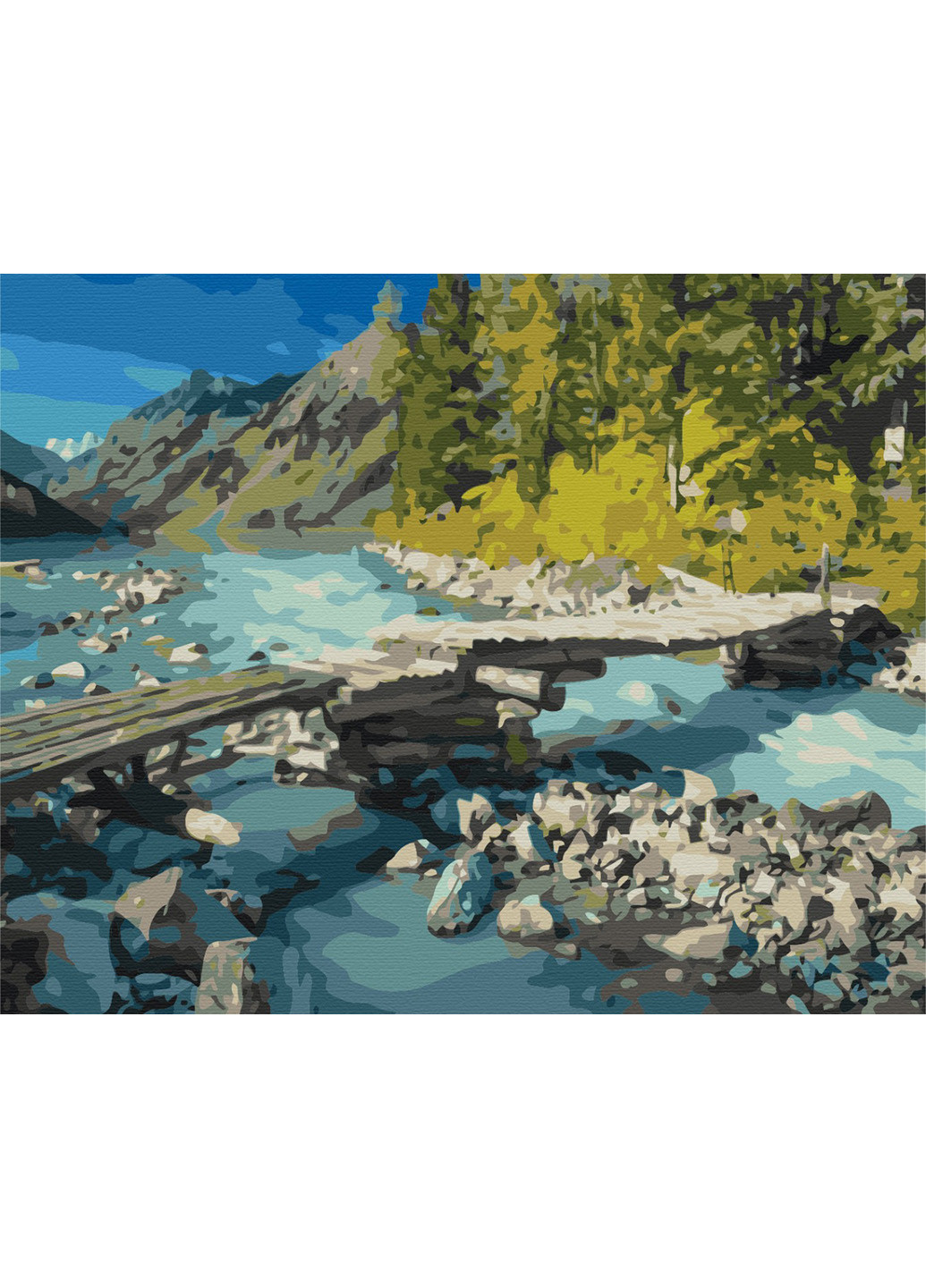 Картина по номерам "Горный мостик" Brushme (225544890)