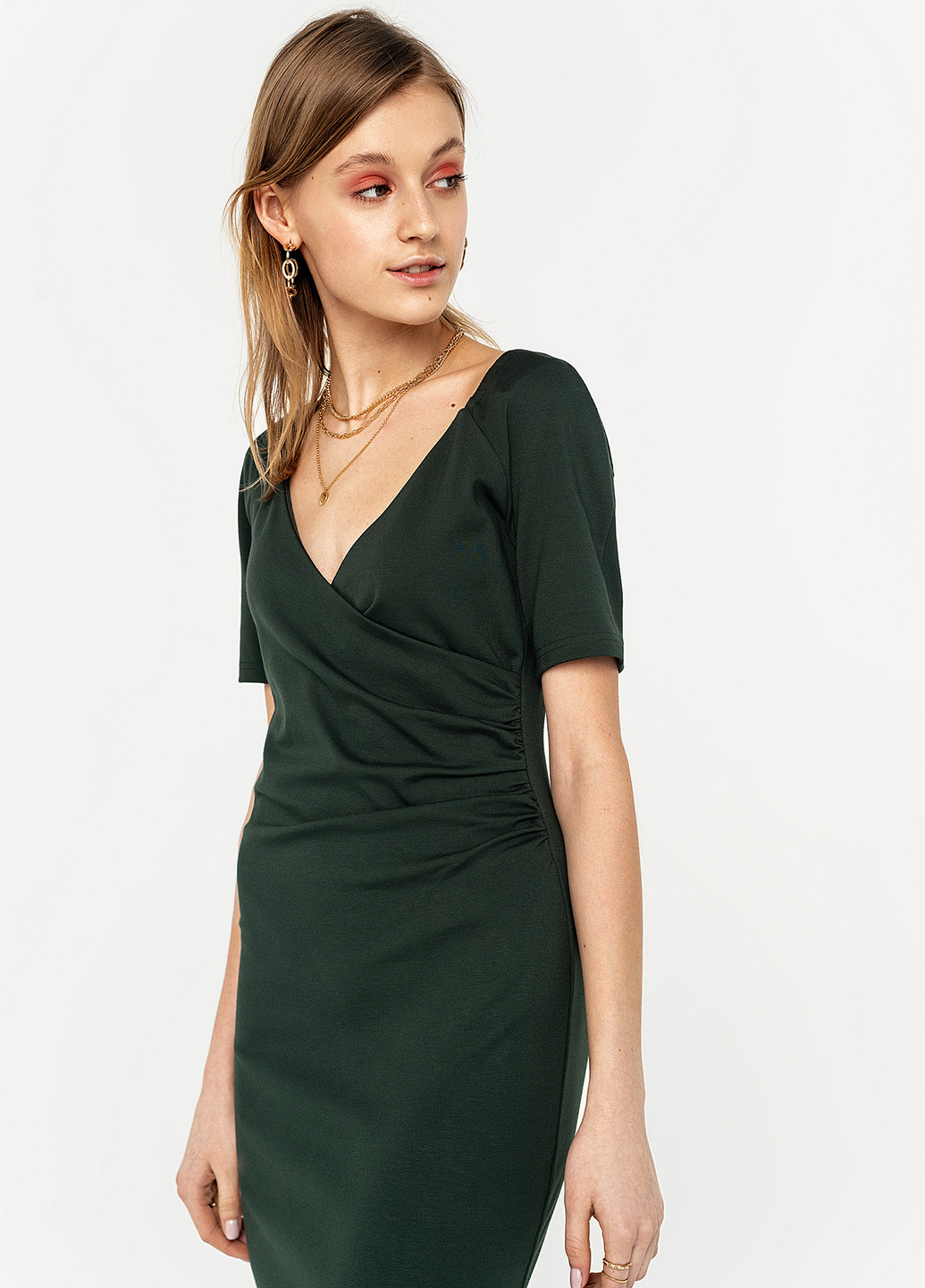 Темно-зелена кежуал плаття, сукня футляр befree