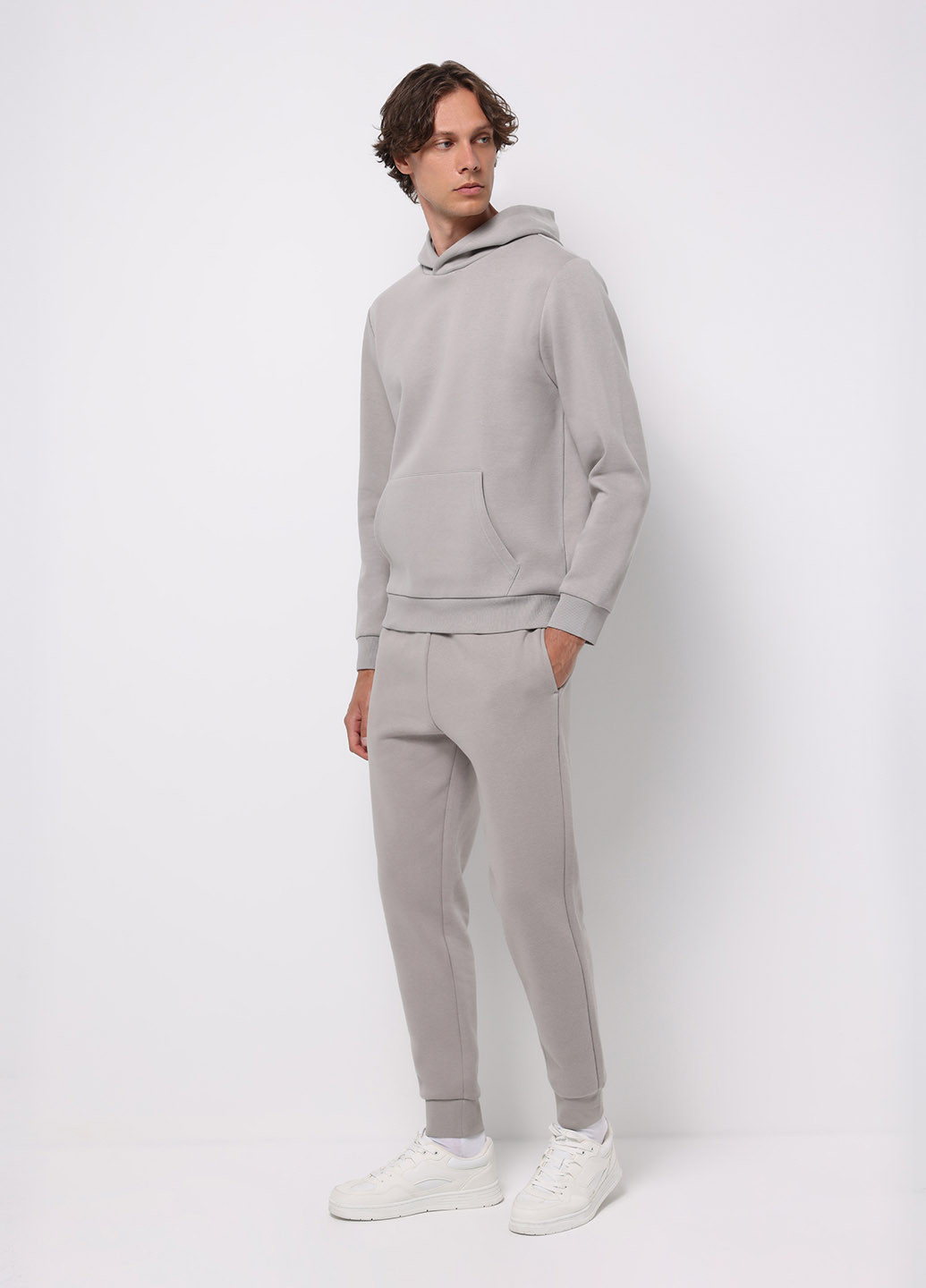 Серые спортивные демисезонные джоггеры брюки Colin's