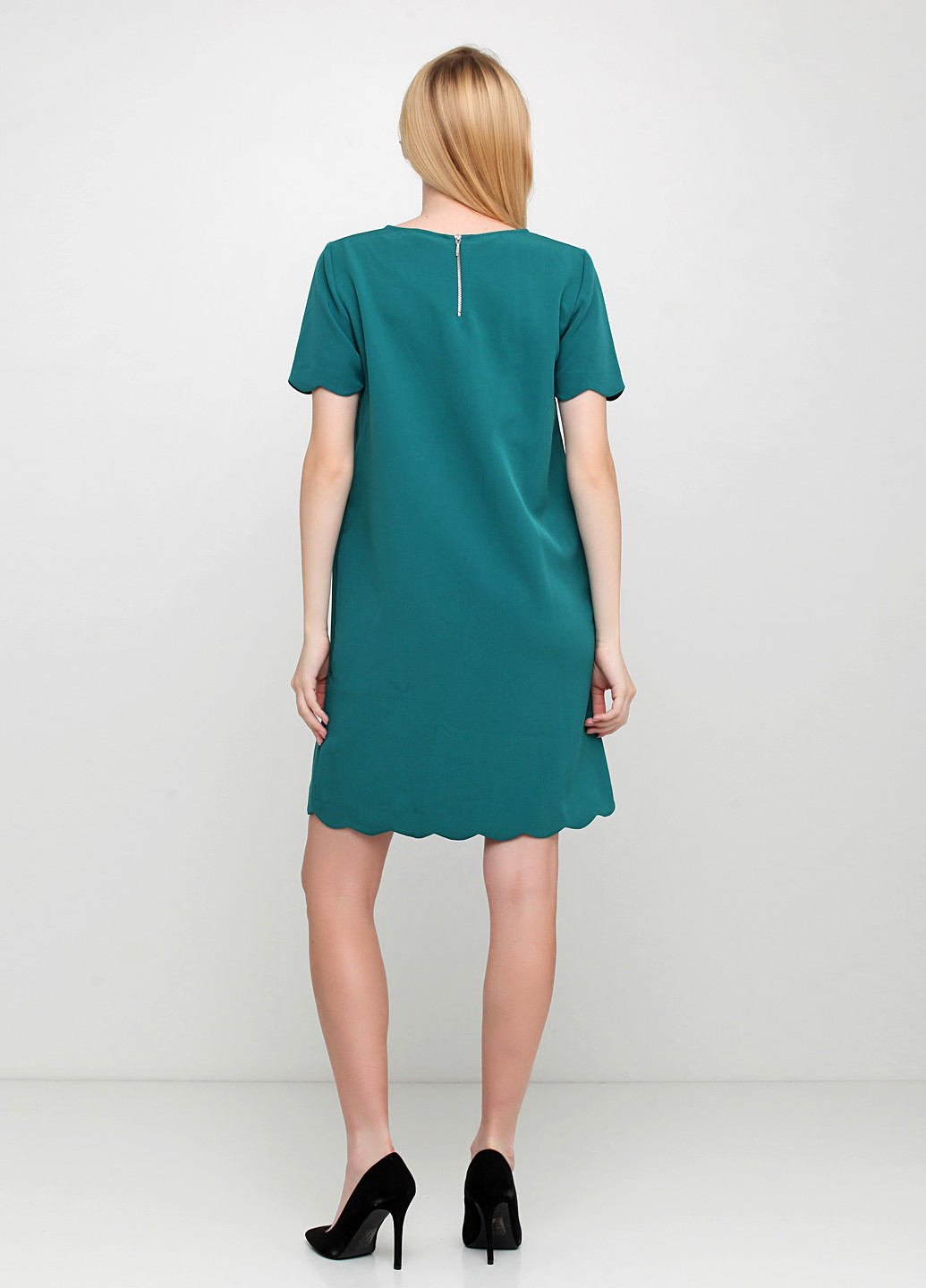 Зеленое кэжуал платье а-силуэт Etam однотонное