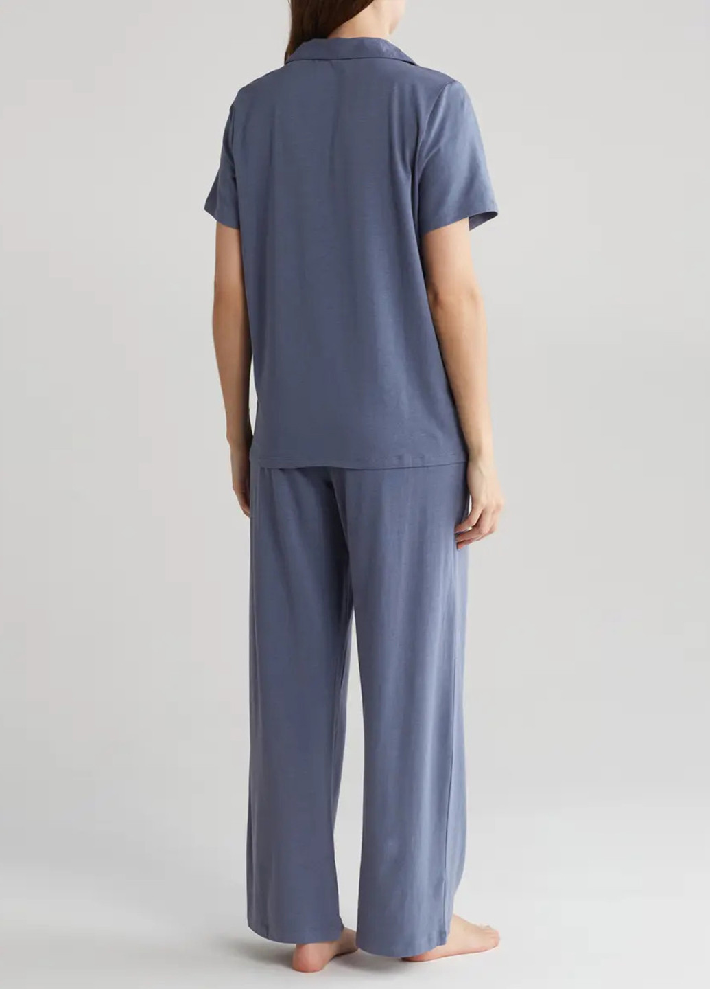 Сіро-синя всесезон піжама (сорочка, штани) рубашка + брюки Calvin Klein
