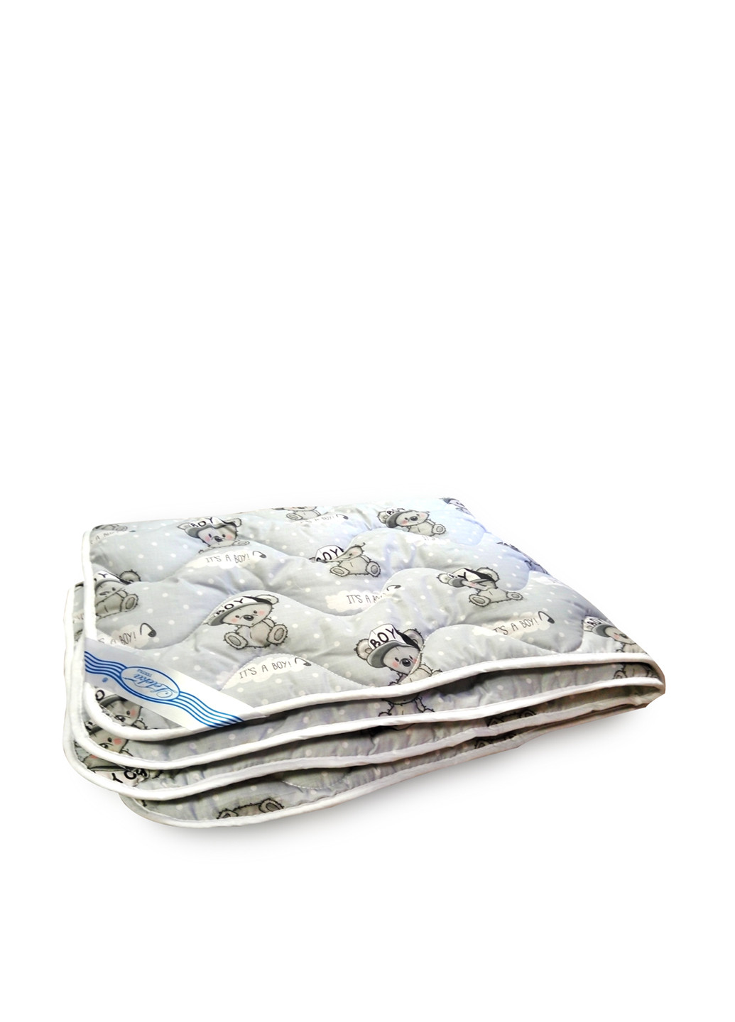 Одеяло шерстяное, 105х140 см Leleka-Textile рисунок бледно-голубое
