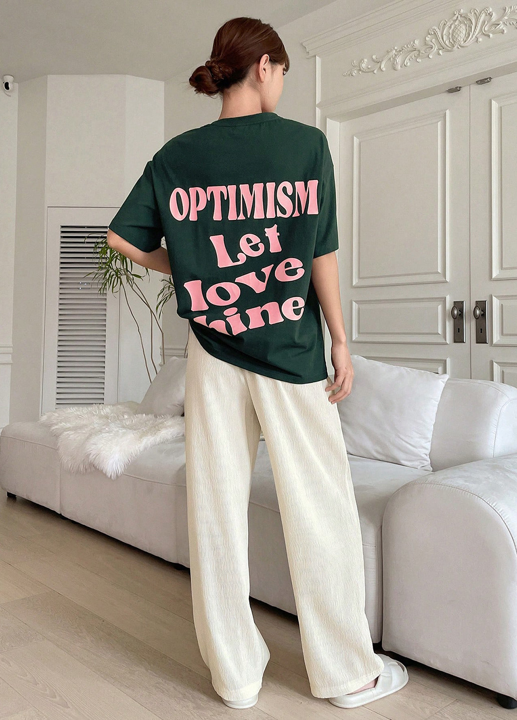 Комбінований демісезонний костюм (футболка, штани) SHEIN