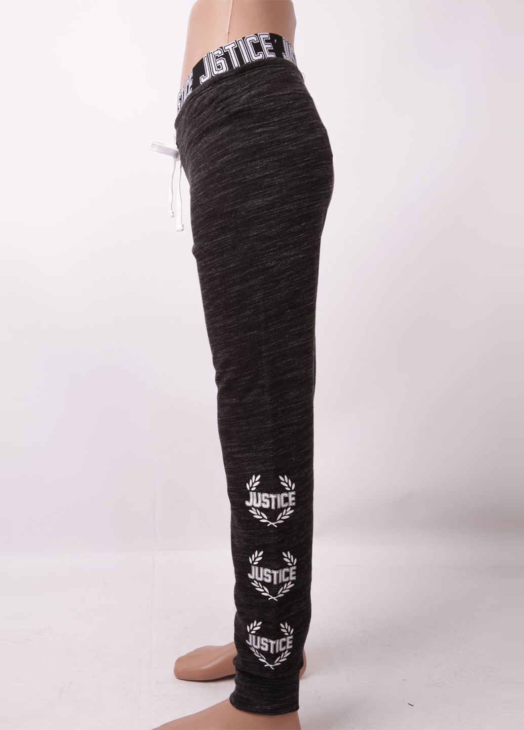 Темно-серые спортивные демисезонные джоггеры брюки Justice