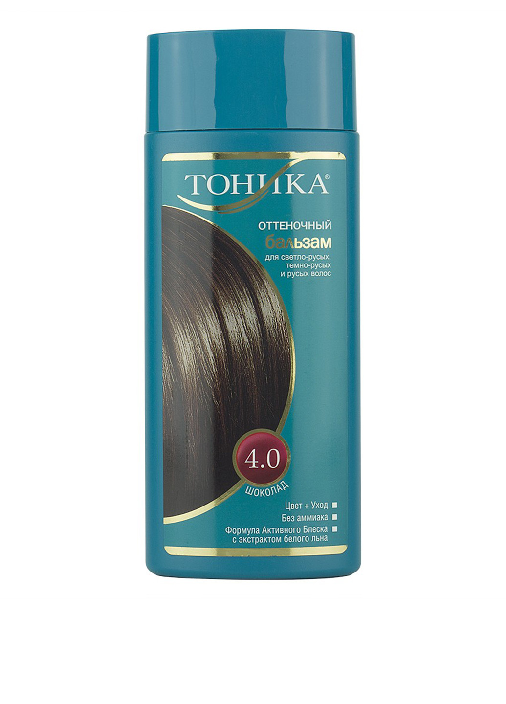 Бальзам відтінку для повністю сивого волосся 4.0 (Шоколад), 150 мл Тоника (75101037)