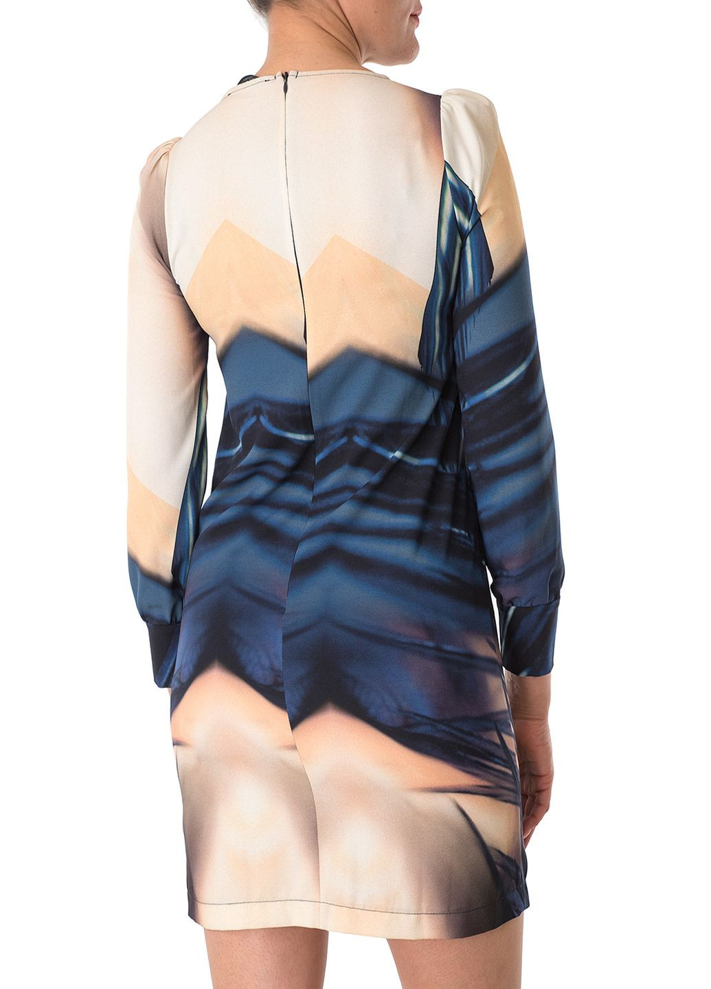 Синее кэжуал платье Cristina Gavioli однотонное