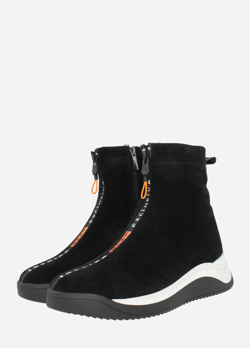 Зимние ботинки re2690-11 черный El passo из натуральной замши