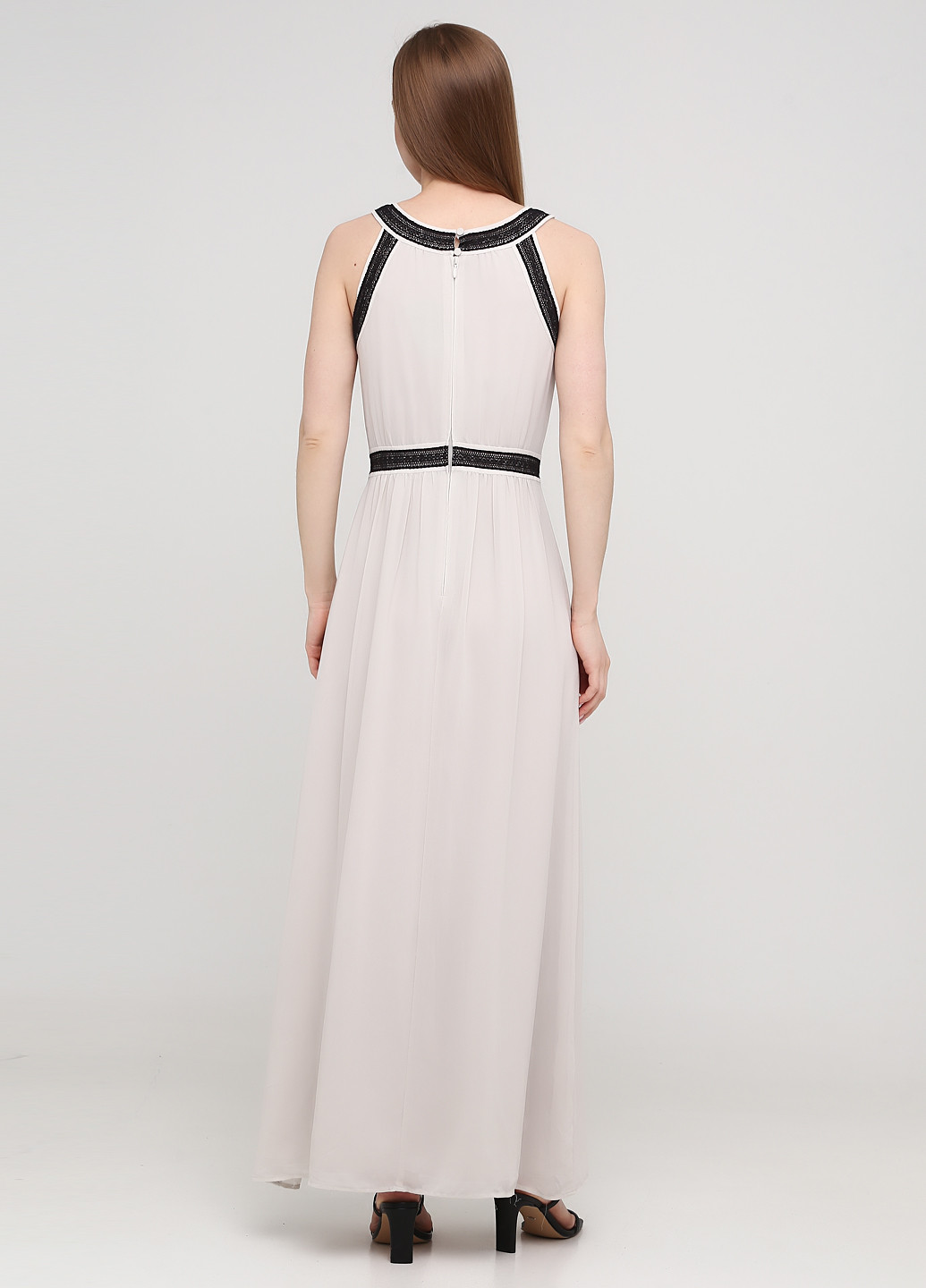 Пісочна вечірня сукня в грецькому стилі H&M однотонна