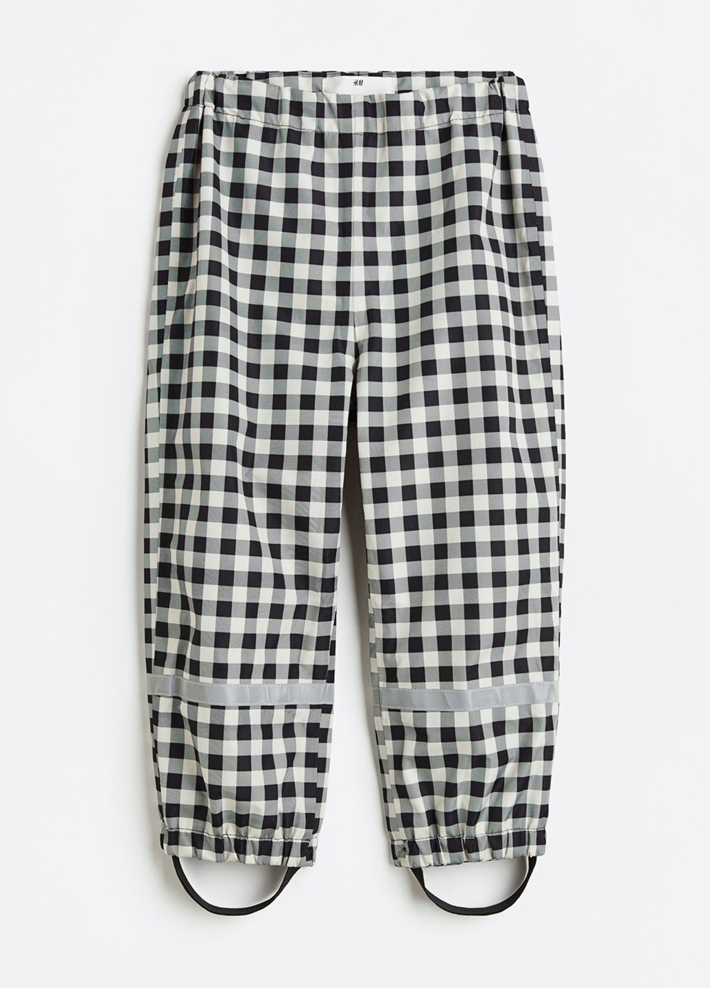 Черно-белые кэжуал зимние брюки H&M