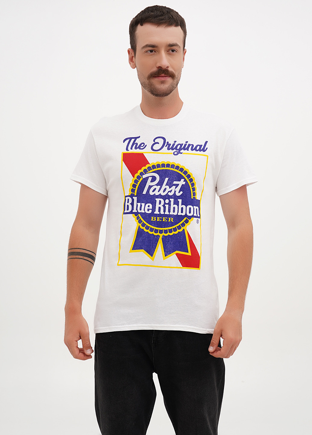 Біла футболка Gildan