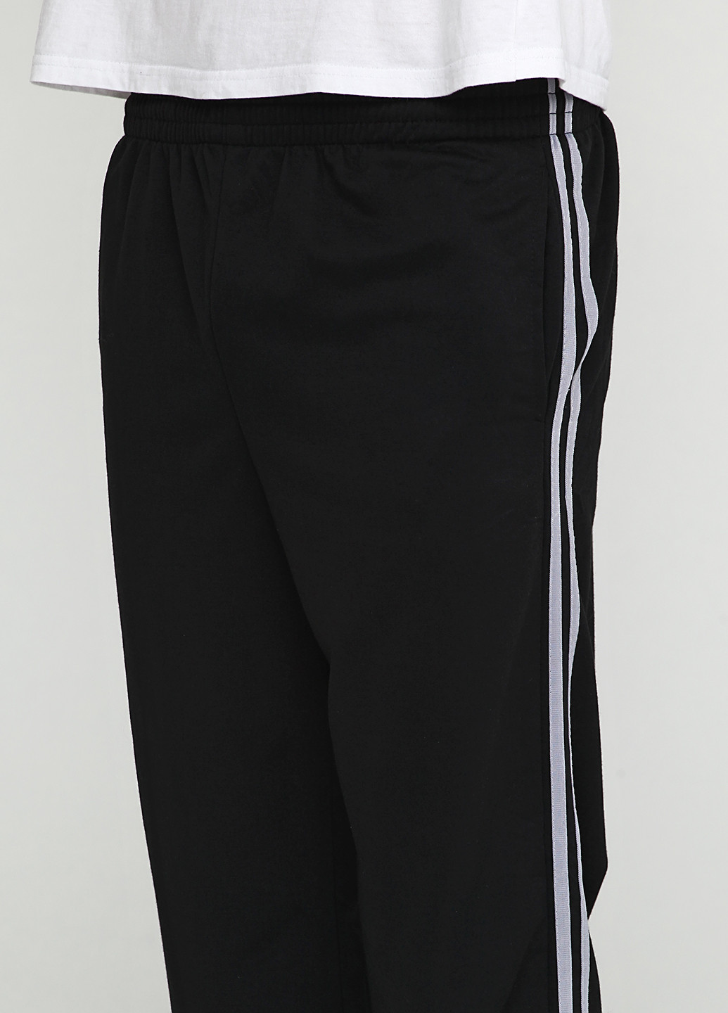 Черные спортивные демисезонные со средней талией брюки Dunauone