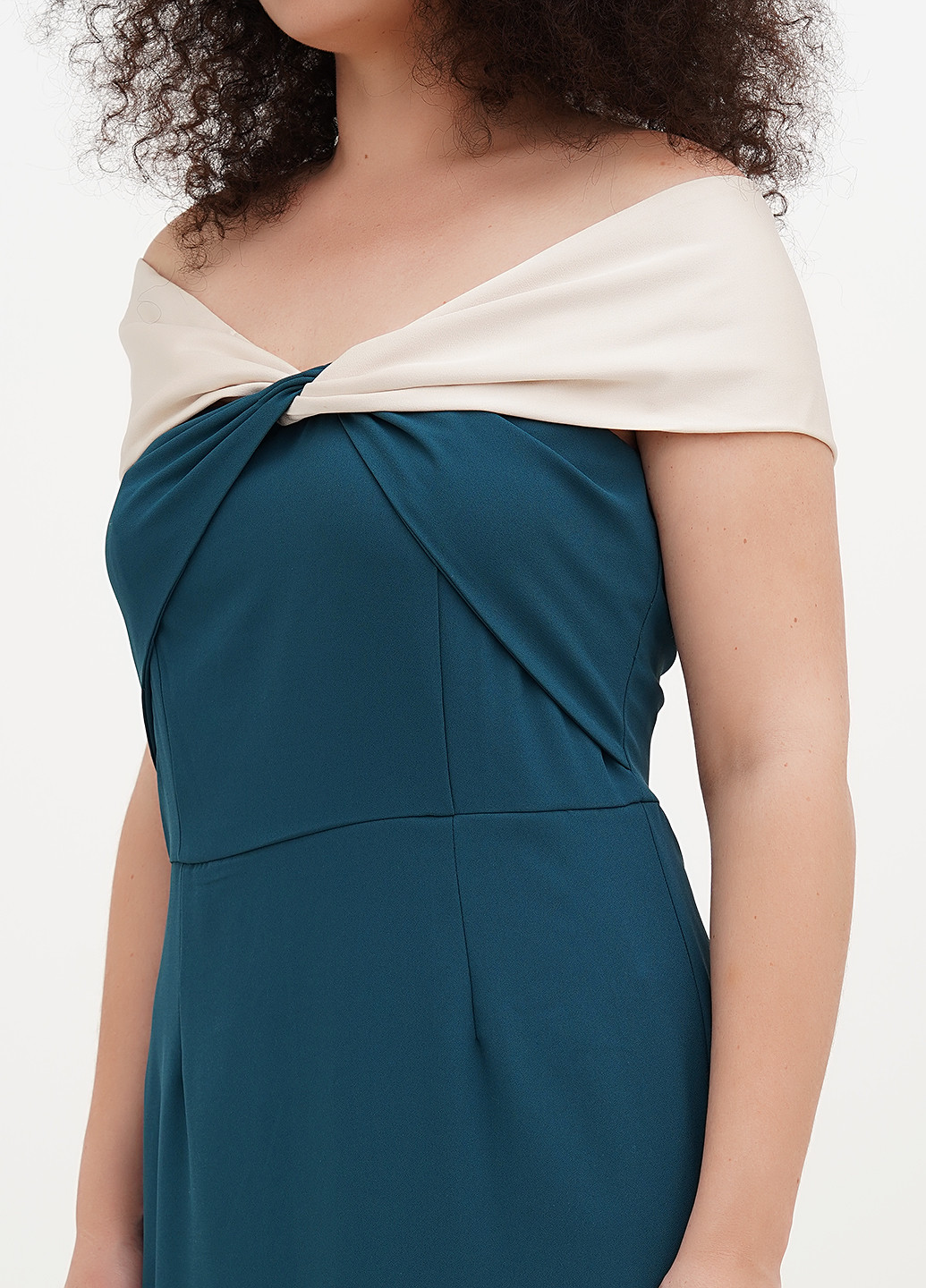 Морской волны кэжуал платье Motf однотонное