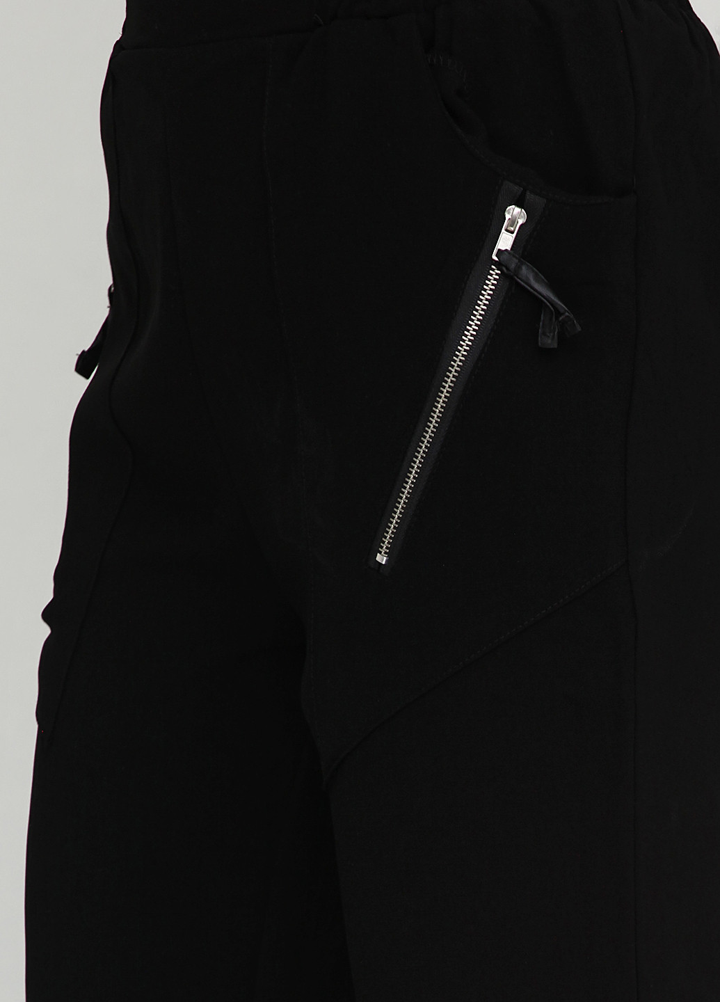 Черные кэжуал демисезонные зауженные брюки Sublevel