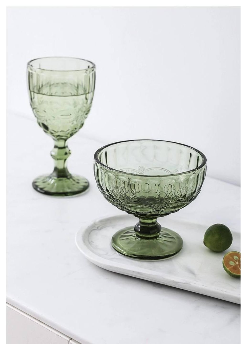 Креманка Винтаж OCT-ICC28547D-green 300 мл зеленая Olens (253871619)