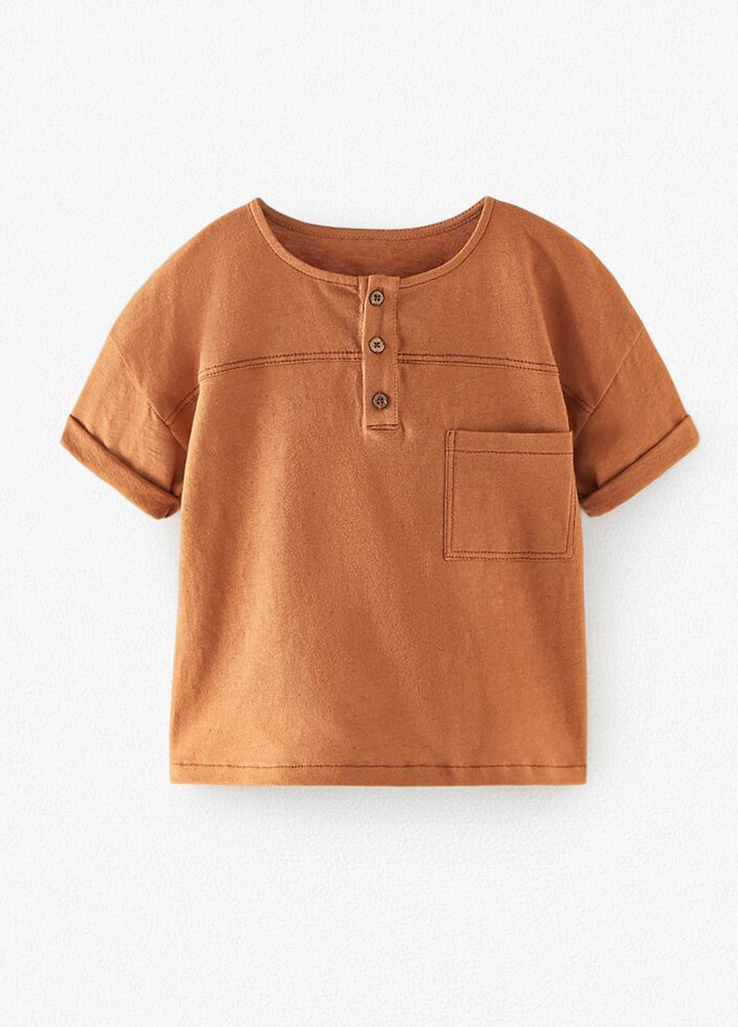 Оранжевая летняя футболка Zara