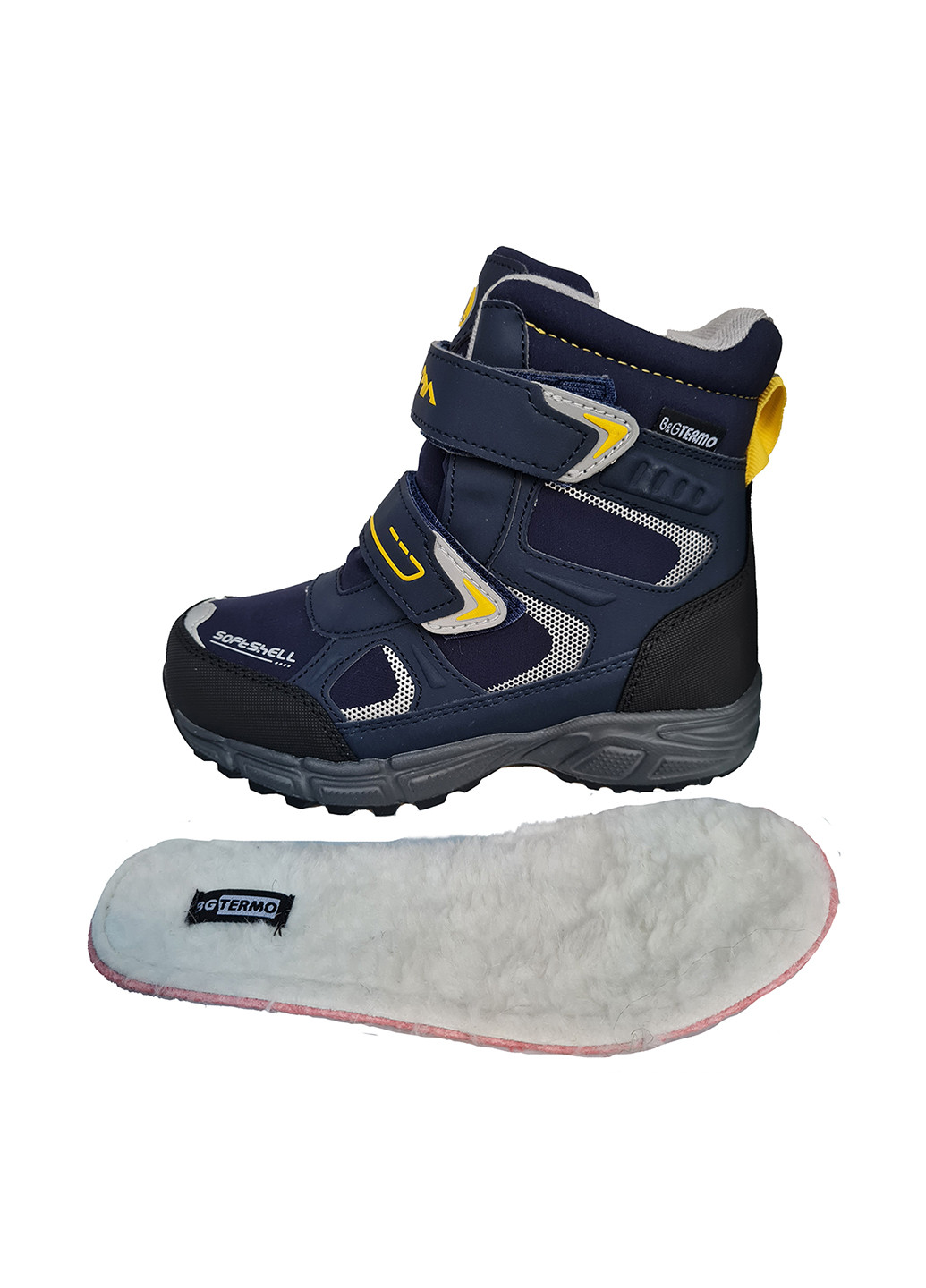 Темно-синие кэжуал зимние ботинки B & G