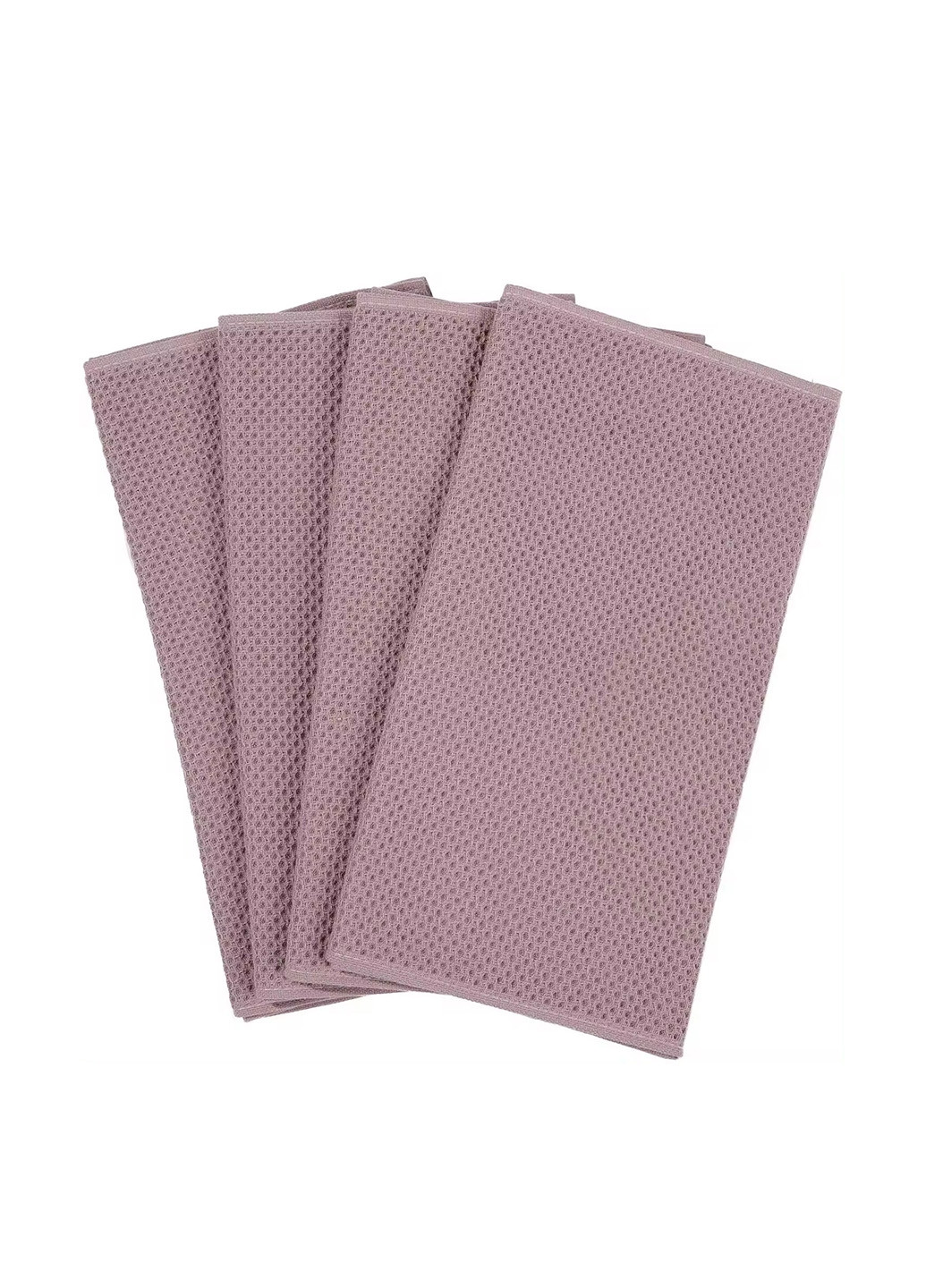 Полотенце (4 шт.) 34х74 см Aquarius однотонный кофейный