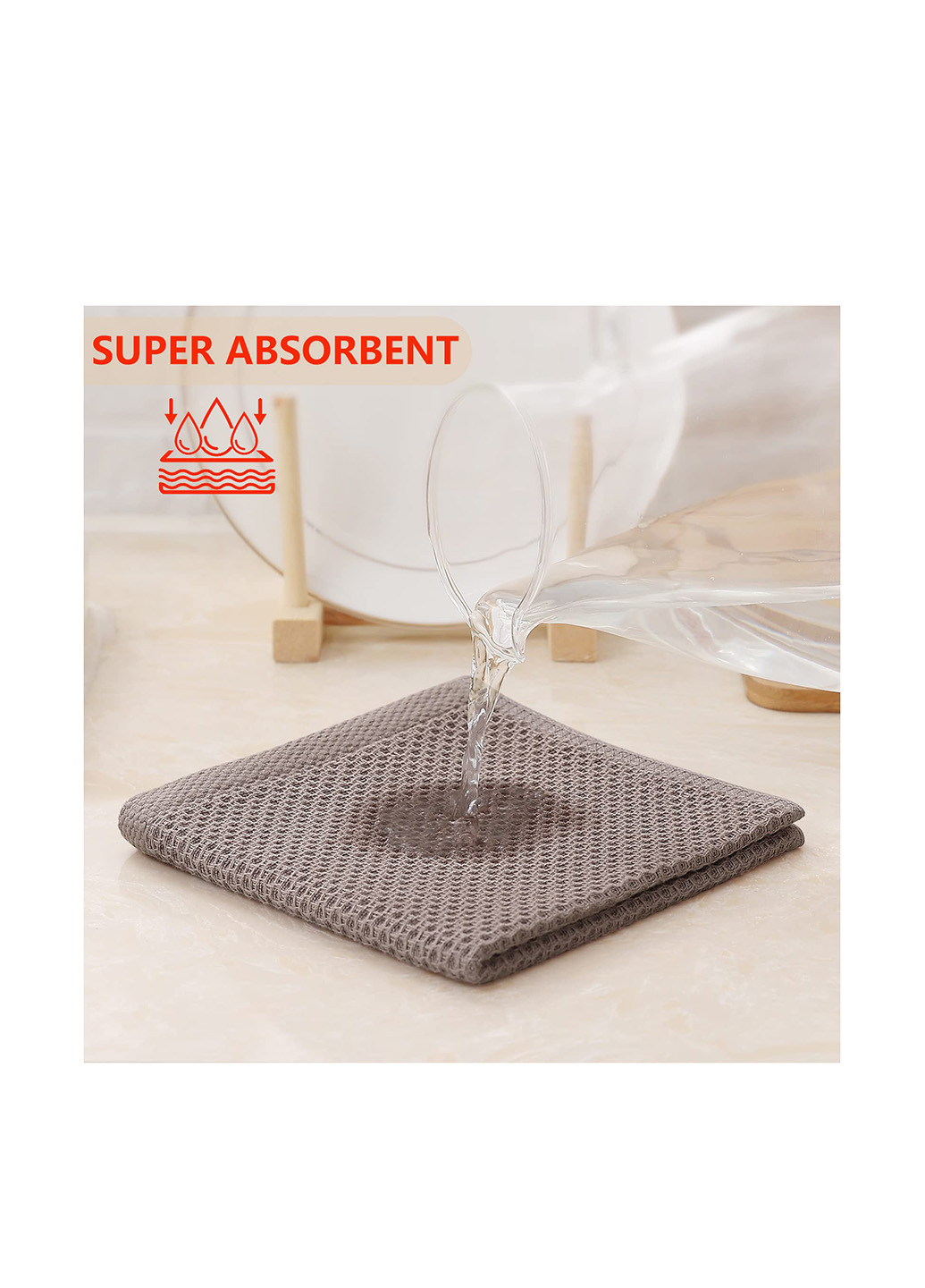 Полотенце (4 шт.) 34х74 см Aquarius однотонный кофейный