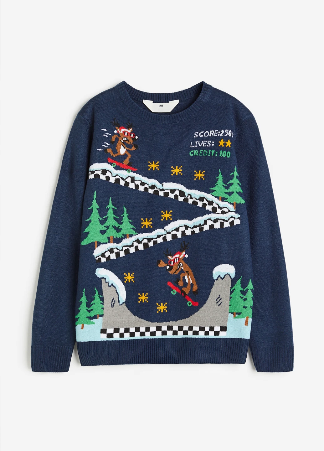 Темно-синий зимний джемпер джемпер H&M