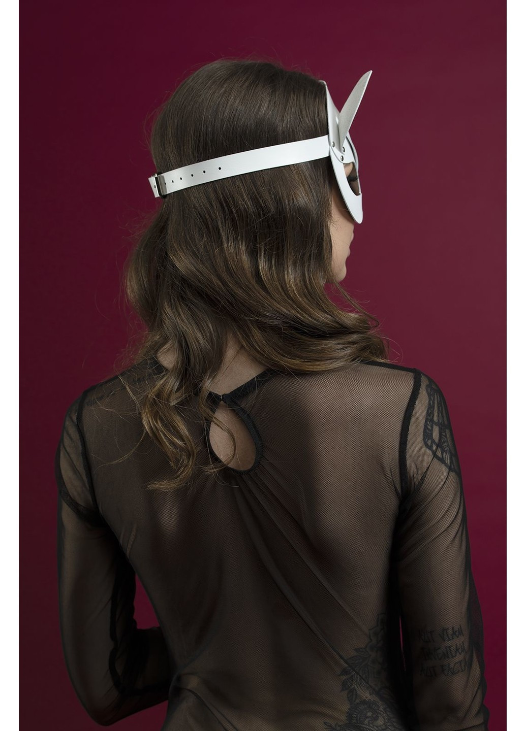 Маска кошечки - Catwoman Mask, натуральная кожа, белая Feral Feelings (254973492)