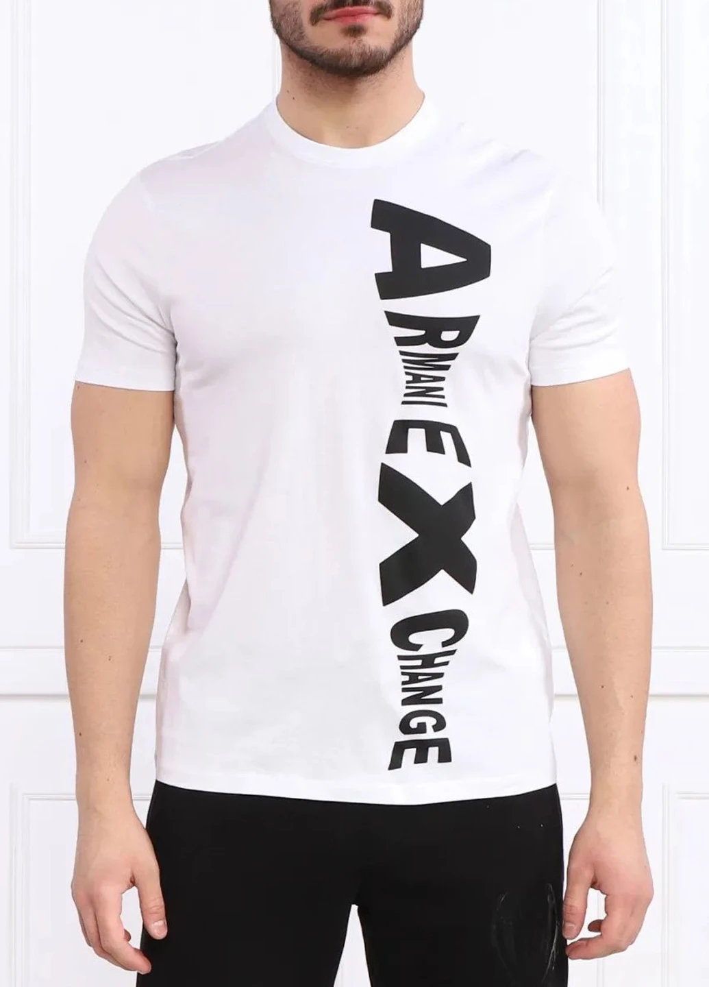 Белая футболка Armani Exchange