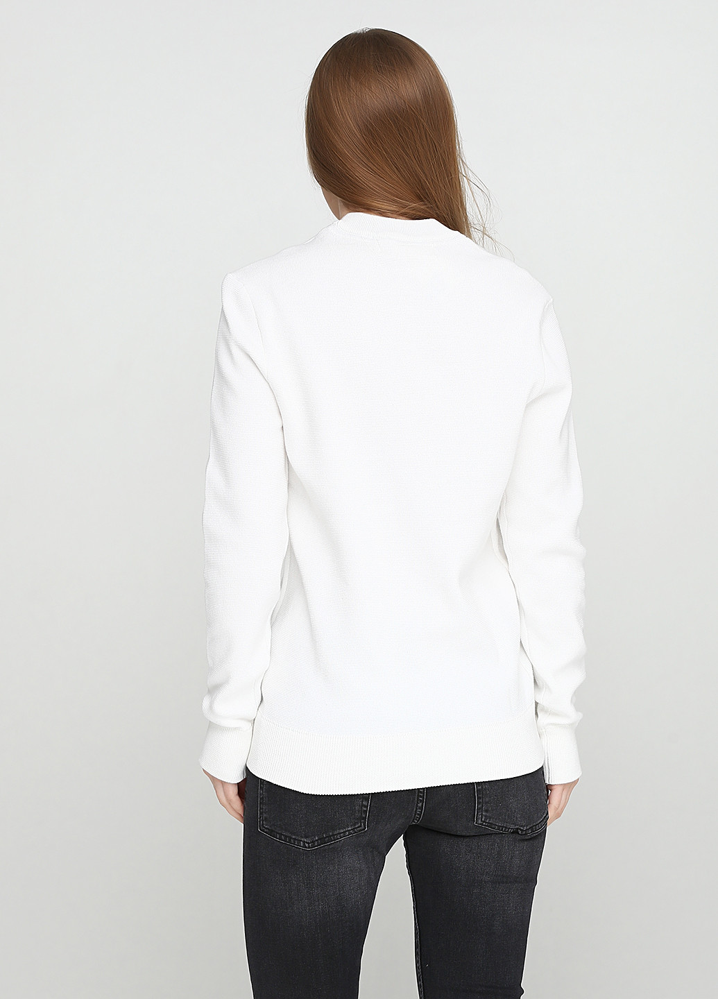 Свитшот H&M - Приталенный крой надпись белый кэжуал - (161039549)