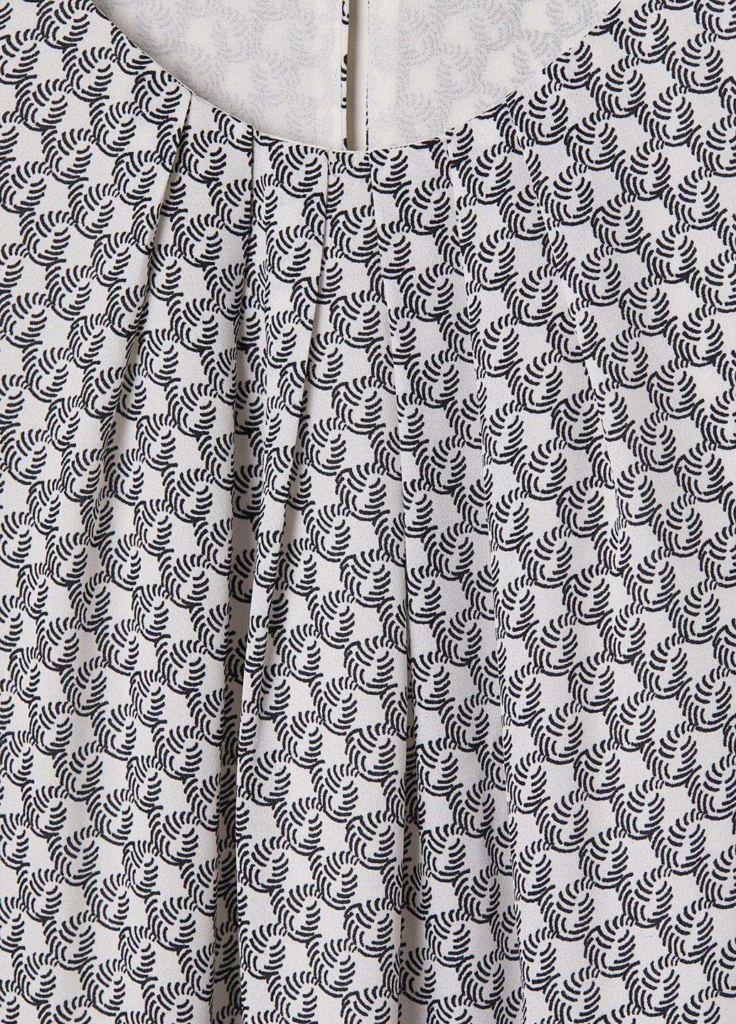 Серое кэжуал платье H&M с геометрическим узором